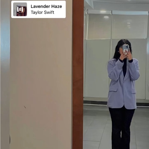 OVERSIZED BLAZER LAVENDER HAZE - Picture 1 of 6